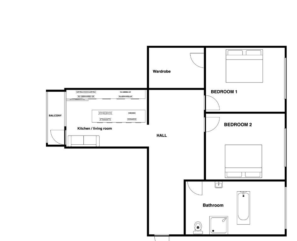 Апартаменты Vesetas Two bedroom Design Apartment Рига